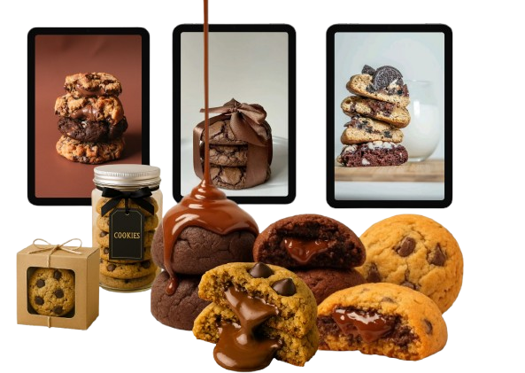 Colección de cookies New York y Crumble, frascos y cajas de regalo