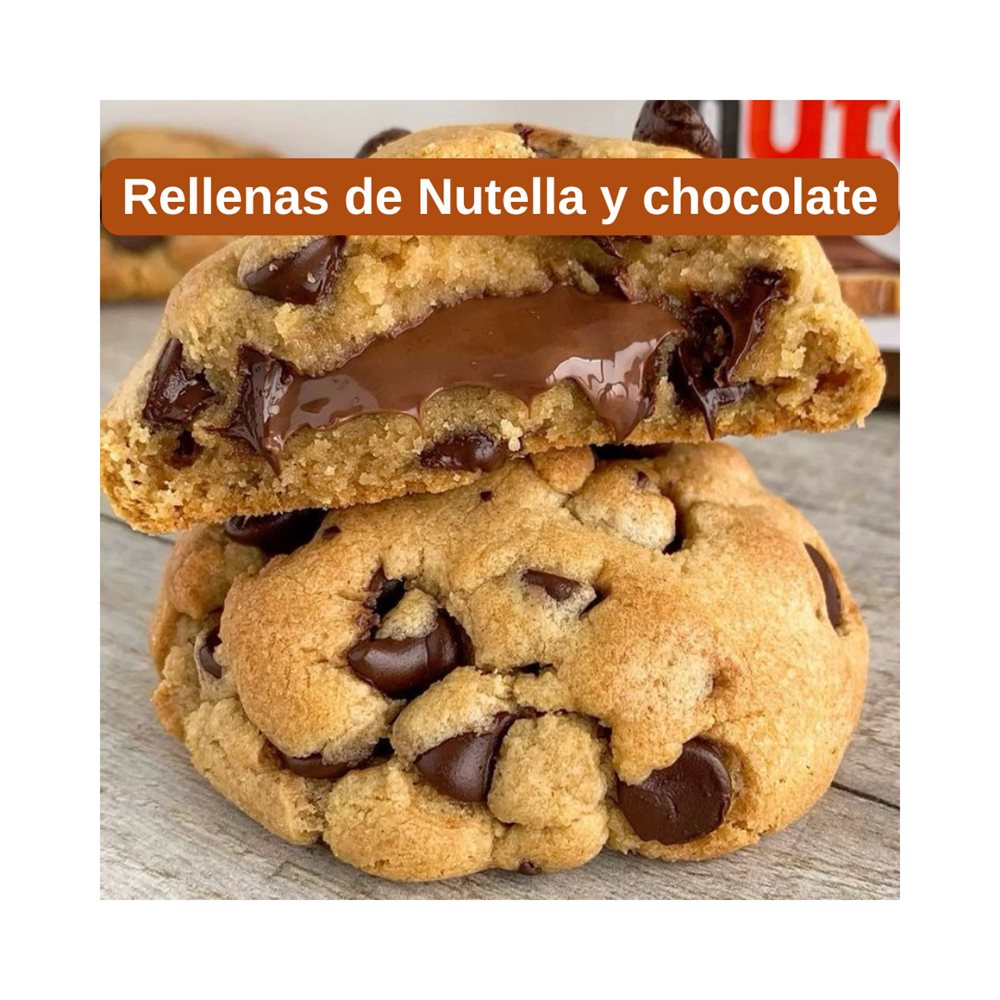 Galletas rellenas de chocolate